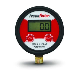 Vertikales digitales Messgerät Prestaflator für Luftkompressoren | Prestacycle