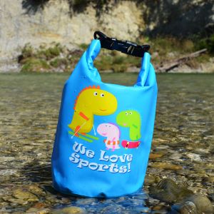 Wasserdichte Tasche Aquino, 5l, Blau, Seesack/Packsack mit Tragegurt | FASports