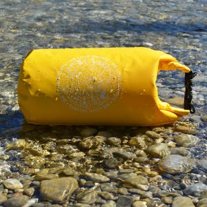 Wasserdichte Tasche Aquino, 5l, Gelb, Seesack/Packsack mit Tragegurt | FASports