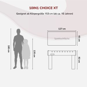 Choice-XT Multifunktionstisch, 10in1 | Carromco