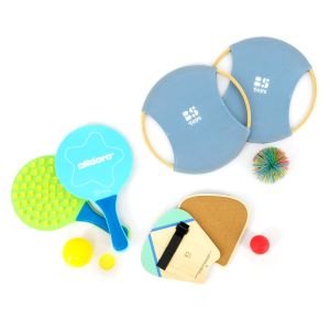 3 lustige Ball-Schläger-Set Spiele, Outdoor-Ballspiele mit Schlägern, Gartenspiel, Strandspiel | FASports