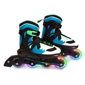Inline Skates Karuso Größe 37-41 für Kinder/Erwachsene mit LED-Rädern | FASports